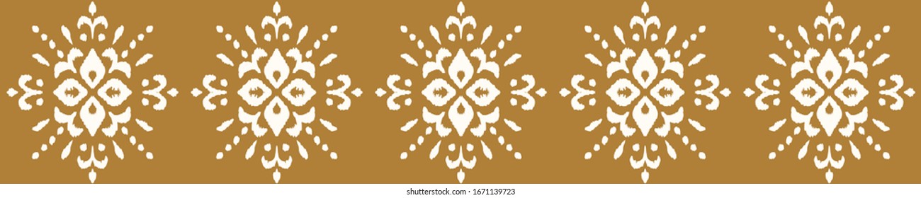 Christmas drawing with snowflakes. The Nordic style. Folk print with flakes. Scandinavian, Portuguese ornament. Spanish porcelain. Oriental damask. Ethnic motif. Ikat geometric folklore background. 