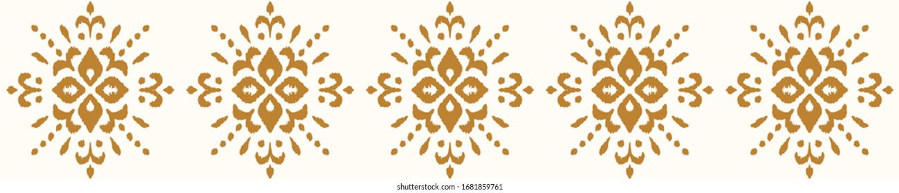 Christmas drawing with snowflakes. The Nordic style. Folk print with flakes. Scandinavian, Portuguese ornament. Spanish porcelain. Oriental damask. Ethnic motif. Ikat geometric folklore background. 
