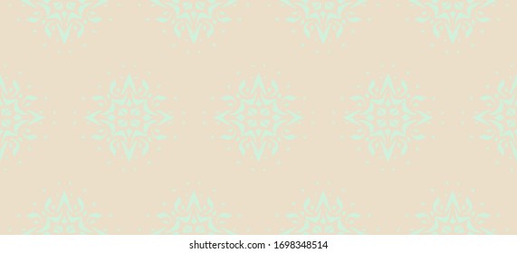Christmas drawing with snowflakes. The Nordic style. Folk print with flakes. Scandinavian, Portuguese ornament. Spanish porcelain. Oriental damask. Ethnic motif. Ikat geometric folklore background. 