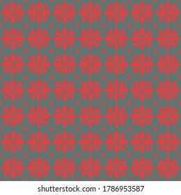 Christmas drawing with snowflakes. The Nordic style. Folk print with flakes. Scandinavian, Portuguese ornament. Spanish porcelain. Oriental damask. Ethnic motif. Ikat geometric folklore background. 