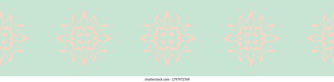 Christmas drawing with snowflakes. The Nordic style. Folk print with flakes. Scandinavian, Portuguese ornament. Spanish porcelain. Oriental damask. Ethnic motif. Ikat geometric folklore background. 
