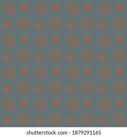 Christmas drawing with snowflakes. The Nordic style. Folk print with flakes. Scandinavian, Portuguese ornament. Spanish porcelain. Oriental damask. Ethnic motif. Ikat geometric folklore background. 

