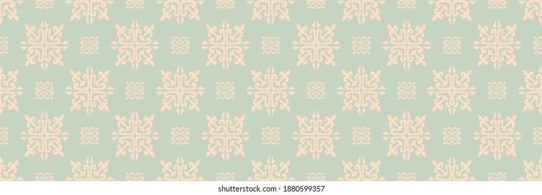 Christmas drawing with snowflakes. The Nordic style. Folk print with flakes. Scandinavian, Portuguese ornament. Spanish porcelain. Oriental damask. Ethnic motif. Ikat geometric folklore background. 