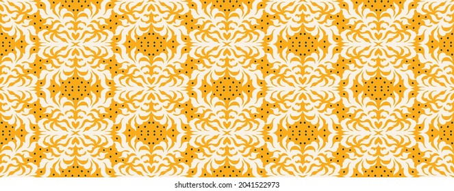 Christmas drawing with snowflakes. The Nordic style. Folk print with flakes. Scandinavian, Portuguese ornament. Spanish porcelain. Oriental damask. Ethnic motif. Ikat geometric folklore background.