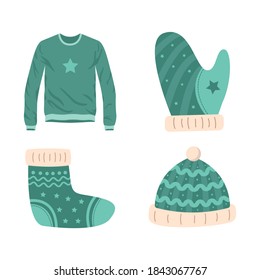 Christmas dress vector illustration isolated