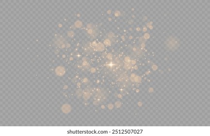 Christmas dust, bokeh, glitter, and gold dust for your design. Holiday powder dust for cards, invitations, banners, and ads.