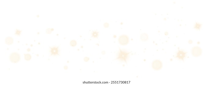 Christmas Dust. Christmas Bokeh Lights. Festive designs. gold png dust light. Christmas background of glowing dust. Sparkle overlay. Holiday powder dust for cards, invitations, banners and adverts.