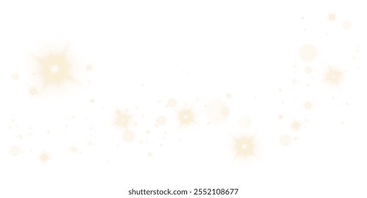Christmas Dust. Christmas Bokeh Lights. Festive designs. gold png dust light. Christmas background of glowing dust. Sparkle overlay. Holiday powder dust for cards, invitations, banners and adverts.	
