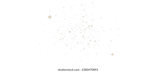 Christmas Dust. Christmas Bokeh Lights. Festive Designs.White png dust light. Christmas background of shining dust. Spark overlay. Holiday powder dust for cards, invitations, banners, and ads.