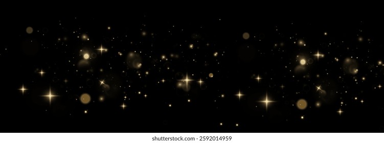 Christmas dust effect with bokeh lights and festive sparkles. Features white PNG dust light, shining confetti, and glowing overlays, perfect for holiday cards, invitations, banners, and festive advert