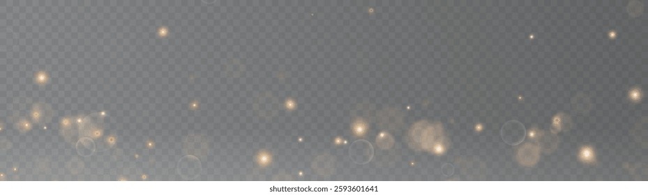 Christmas dust effect with bokeh lights and festive sparkles. Features white PNG dust light, shining confetti, and glowing overlays, perfect for holiday cards, invitations, banners, and festive advert