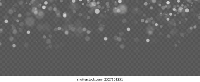 Poeira de Natal brilhante bokeh confete luz e brilho textura sobreposição para o seu design. Png de pó de ouro brilhante festivo. pó de pó de férias para cartões, convites, banners.