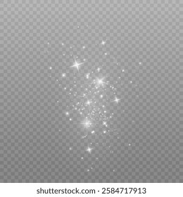 
Christmas dust.Bright dust particles.Bokeh lights