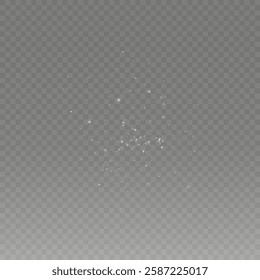 Christmas dust.Bright dust particles.Bokeh lights