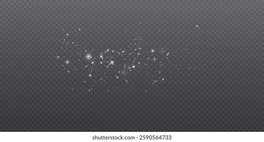 Christmas dust.Bright dust particles.Bokeh lights