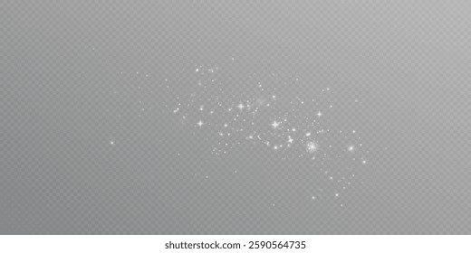 Christmas dust.Bright dust particles.Bokeh lights