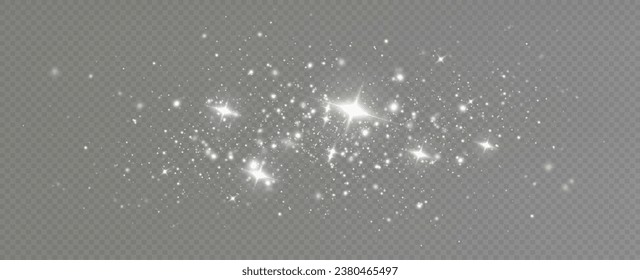 Christmas dust.Holiday sprinkle of shining white dust.Design element for holiday backgrounds,cards,invitations,Christmas designs.