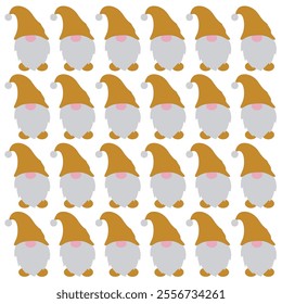 CHRISTMAS DWARFS GNOMES DESIGN PATTERN TEXTURE
