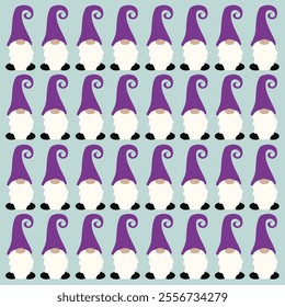 CHRISTMAS DWARFS GNOMES DESIGN PATTERN TEXTURE