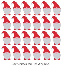 CHRISTMAS DWARFS GNOMES DESIGN PATTERN TEXTURE