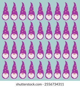 CHRISTMAS DWARFS GNOMES DESIGN PATTERN TEXTURE