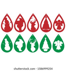 Christmas Earrings - Earring templates