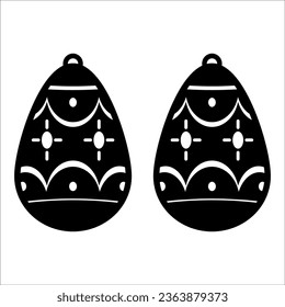 Christmas Earrings Jewelry Laser Cut
