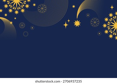 Weihnachtliche Eleganz Dunkelblauer Hintergrund, С Weihnachtsbanner mit Platz für Text, modernes Weihnachtsdesign