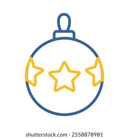 Christmas elegant ball in embossed pattern vector icon. Winter sign. Graph symbol for event and holiday web site and apps design, logo, app, UI