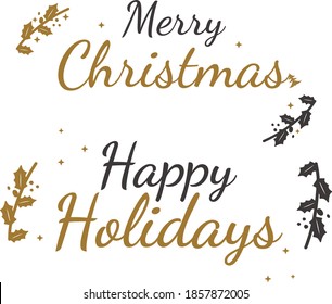 Christmas elegant quotes for greeting cards.