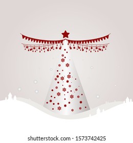 christmas element banner background.festival banner graphics card.