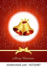 Christmas Element bell vector background