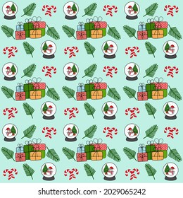 elemento de Navidad para papel de envoltura de regalo. Navidades sin foco por el fondo.