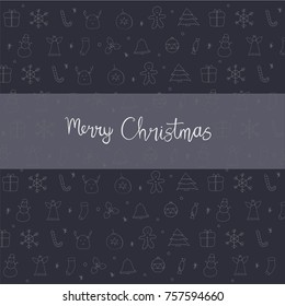 Christmas Element Icons Background