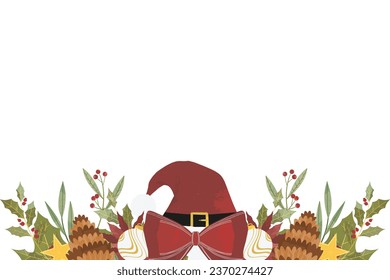 Christmas Element Illustrations Frame Background