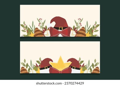 Christmas Element Illustrations Frame Background