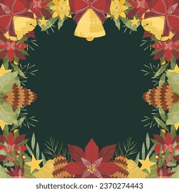 Christmas Element Illustrations Frame Background