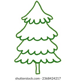 christmas element line art doodle-3