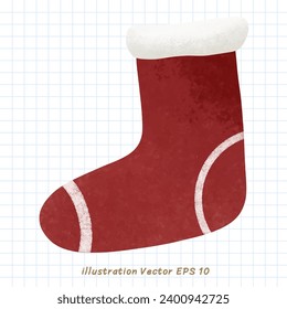 Christmas Element on white background in Christmas holiday  , illustration Vector EPS 10