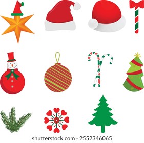 Weihnachtselement, Vektorgrafik-Illustrator
