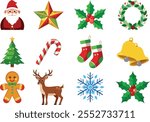 Christmas element vector art Silhoutte