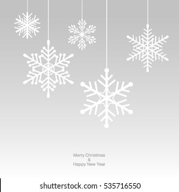  Christmas element vector decoration, silvercolor