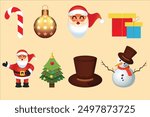 Christmas element vector Design. vector art