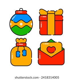 elemento de navidad con ilustración vectorial