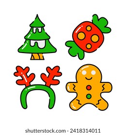 elemento de navidad con ilustración vectorial