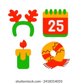 elemento de navidad con ilustración vectorial