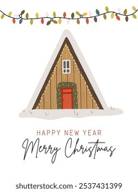 Christmas element vector, Christmas illustration vector, New year banner, Abstract isolated Christmas item, Christmas decoration