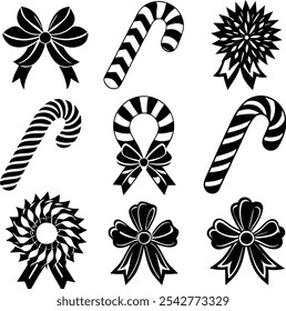 Elemento de Navidades, Ilustración vectorial de Navidades sobre un fondo blanco