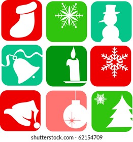christmas elements. christmas card template design