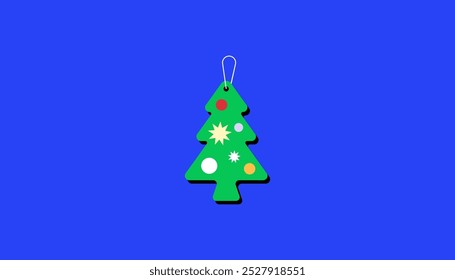 Christmas elements. Colorful illustration in flat vector cartoon style.